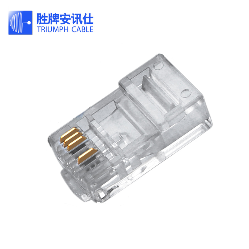 RJ-45 crystal head 8P4C